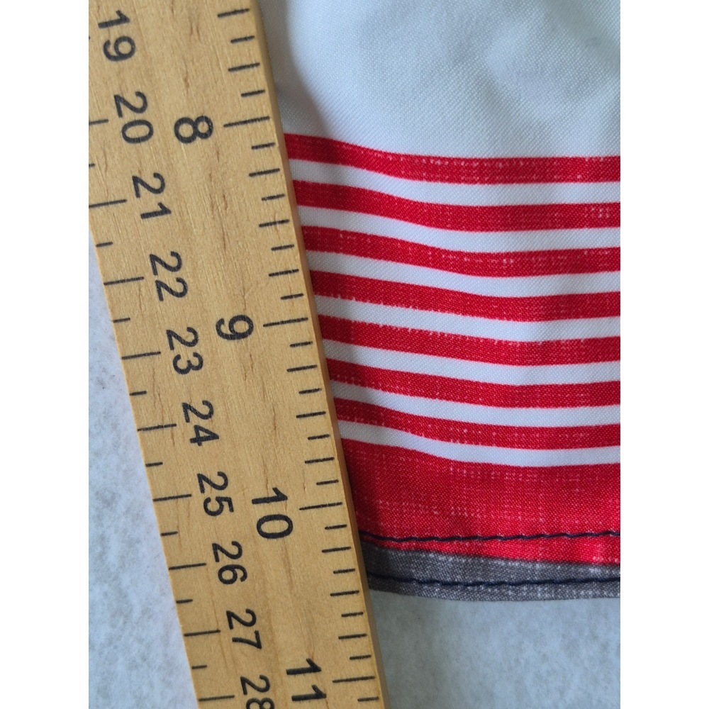 ONeill Mens Striped Board Shorts Navy Blue Red White Cargo Pocket Swim Trunks - Picture 5 of 12
